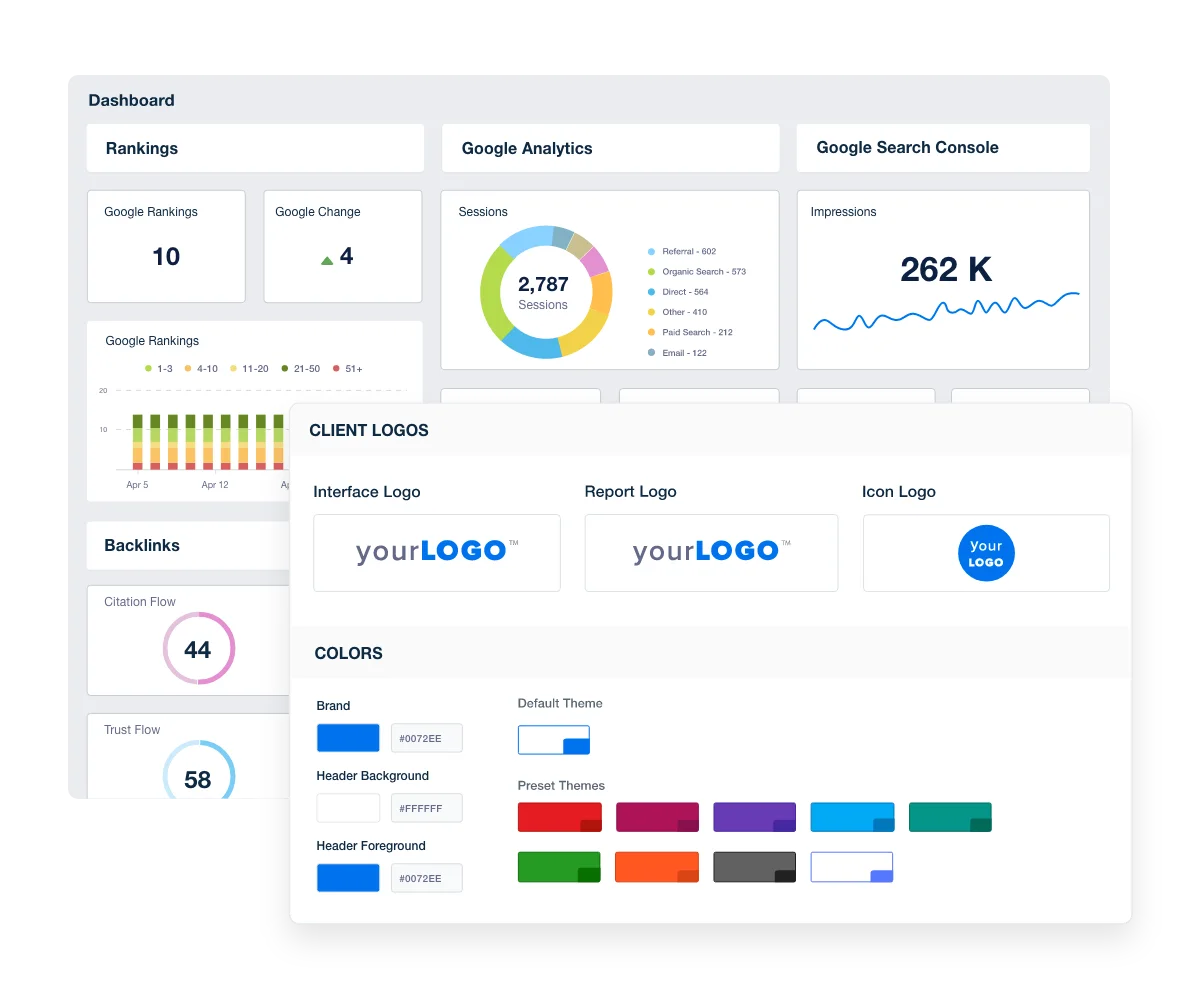 AgencyAnalytics client reporting dashboard interface