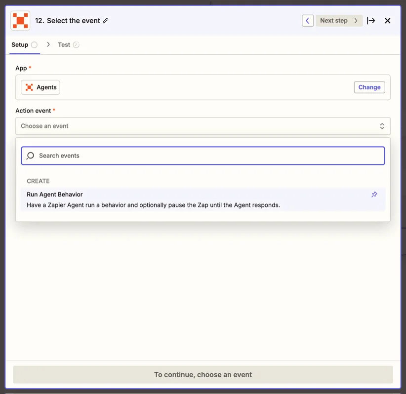 Zapier automation workspace interface